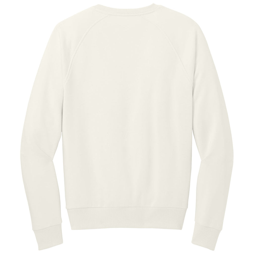 Allmade Unisex White Sand Organic CVC Fleece Crewneck Sweatshirt