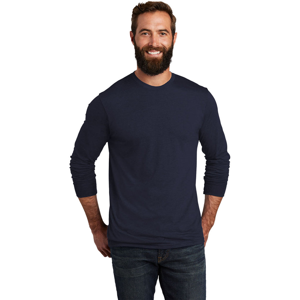 Allmade Unisex Night Sky Navy Tri-Blend Long Sleeve Tee