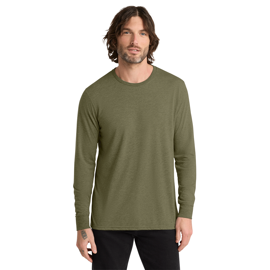 Allmade Unisex Olive You Green Tri-Blend Long Sleeve Tee