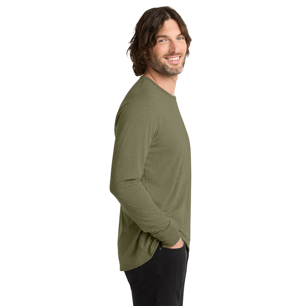 Allmade Unisex Olive You Green Tri-Blend Long Sleeve Tee