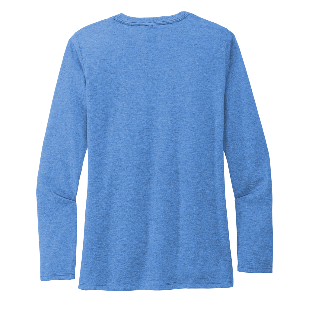 Allmade Women's Azure Blue Tri-Blend Long Sleeve Tee