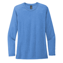 Allmade Women's Azure Blue Tri-Blend Long Sleeve Tee