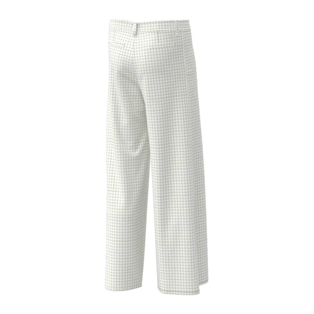 A. PUTNAM Women's Silver Birch Check Print Tulip Pants
