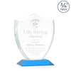 St. Regis Sky Blue Scudo Shield Award 6.25