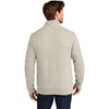 Brooks Brothers Men's Oatmeal Heather Diamond Quilt 1/4-Zip