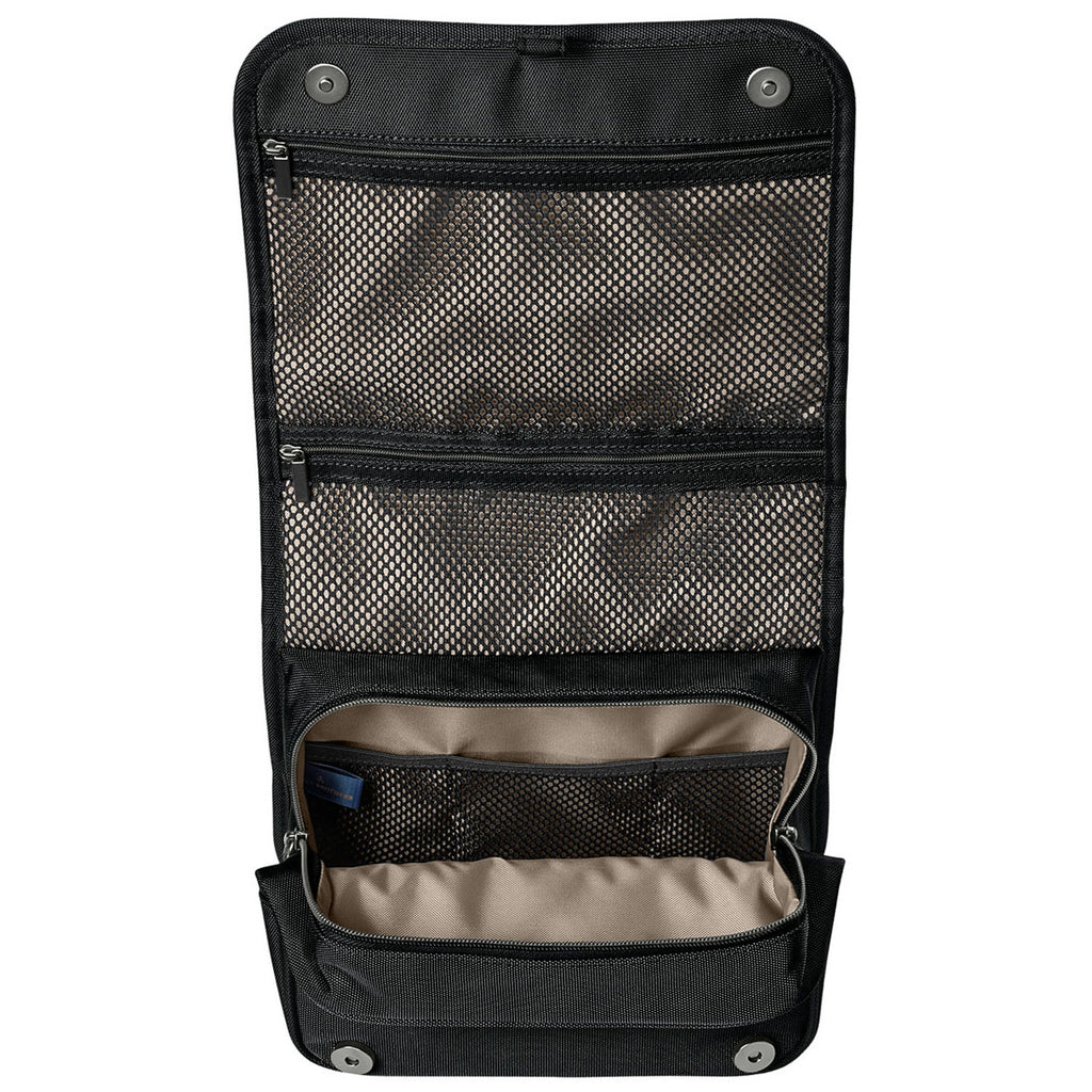 Brooks Brothers Deep Black Oxford Small Travel Bag