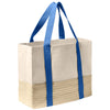 Port Authority Ultramarine Blue Straw Market Tote