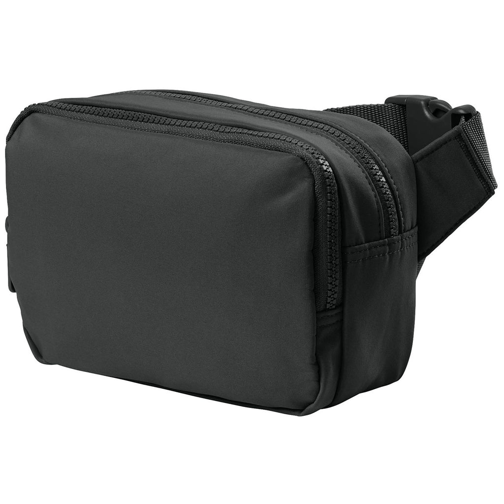 Port Authority Deep Black Matte Dual-Compartment Crossbody