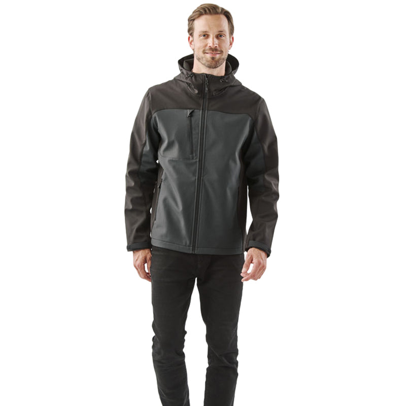 Stormtech Men's Dolphin/Black Cascades Softshell Hoody