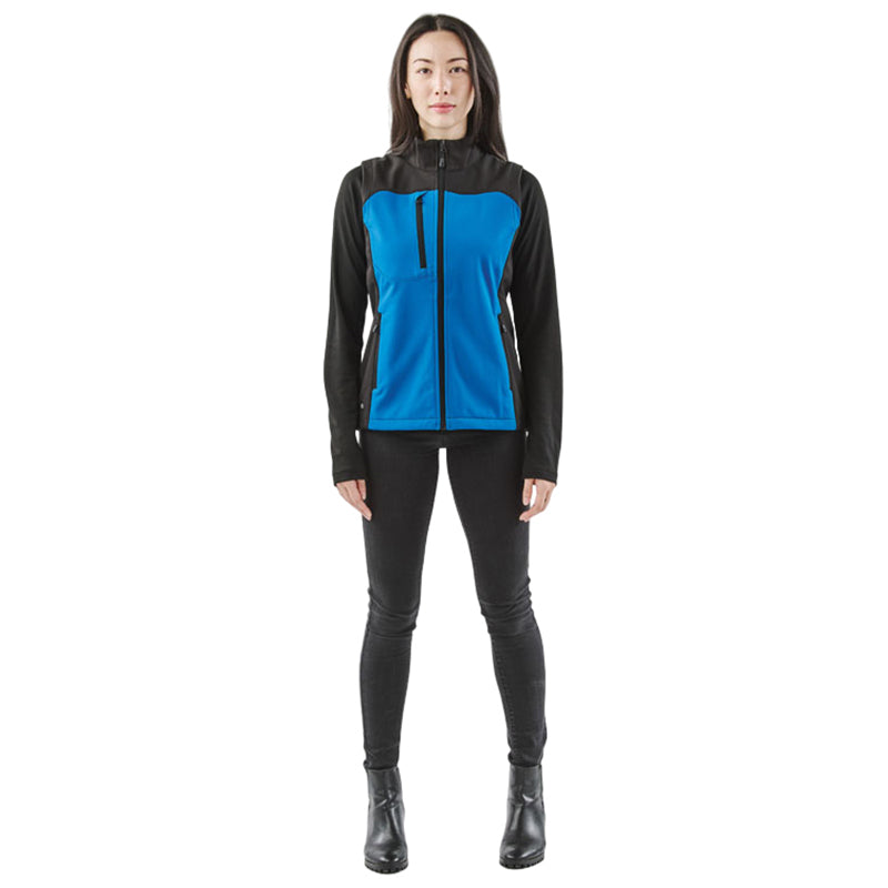 Stormtech Women's Azure Blue/Black Cascades Softshell Vest