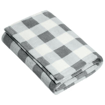 Port Authority Marshmallow/Monument Grey Check Small Ultra Plush Blanket