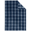Port Authority True Navy/Dusk Herringbone Plaid Small Ultra Plush Blanket