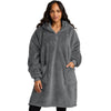 Port Authority Smoke Grey Plush Poncho