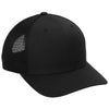 Port Authority Black/BlackFlexfit 110 Mesh Cap