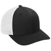 Port Authority Black/WhiteFlexfit 110 Mesh Cap