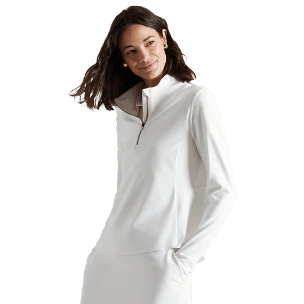 Rhone Women's Snow White Course to Court 1/4 Zip