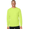 Core 365 Unisex Safety Yellow Capital Long Sleeve Performance T-Shirt