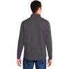 Core 365 Men's Carbon/Black Market Snag Protect Mesh Colorblock Quarter-Zip Pullover