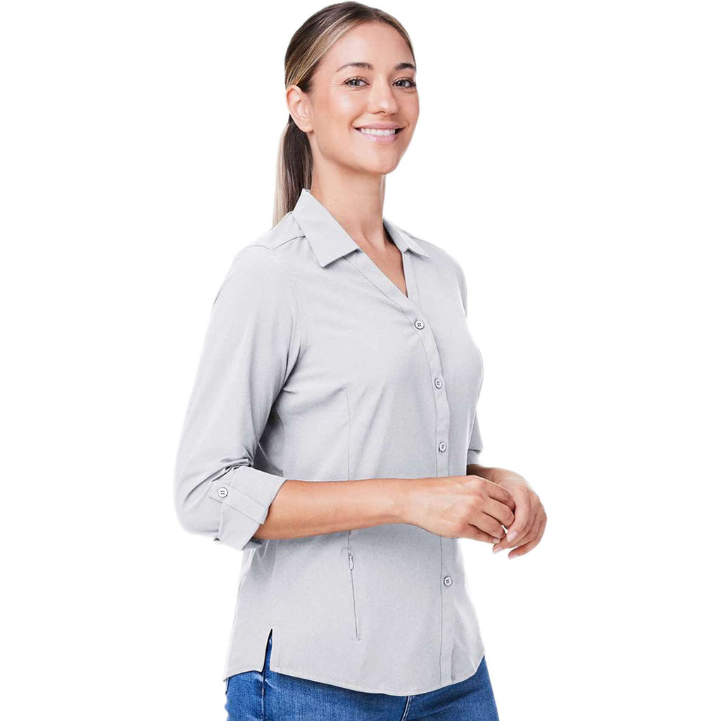 Core 365 Women's Platinum Ultra UVP Long Sleeve Marina Shirt