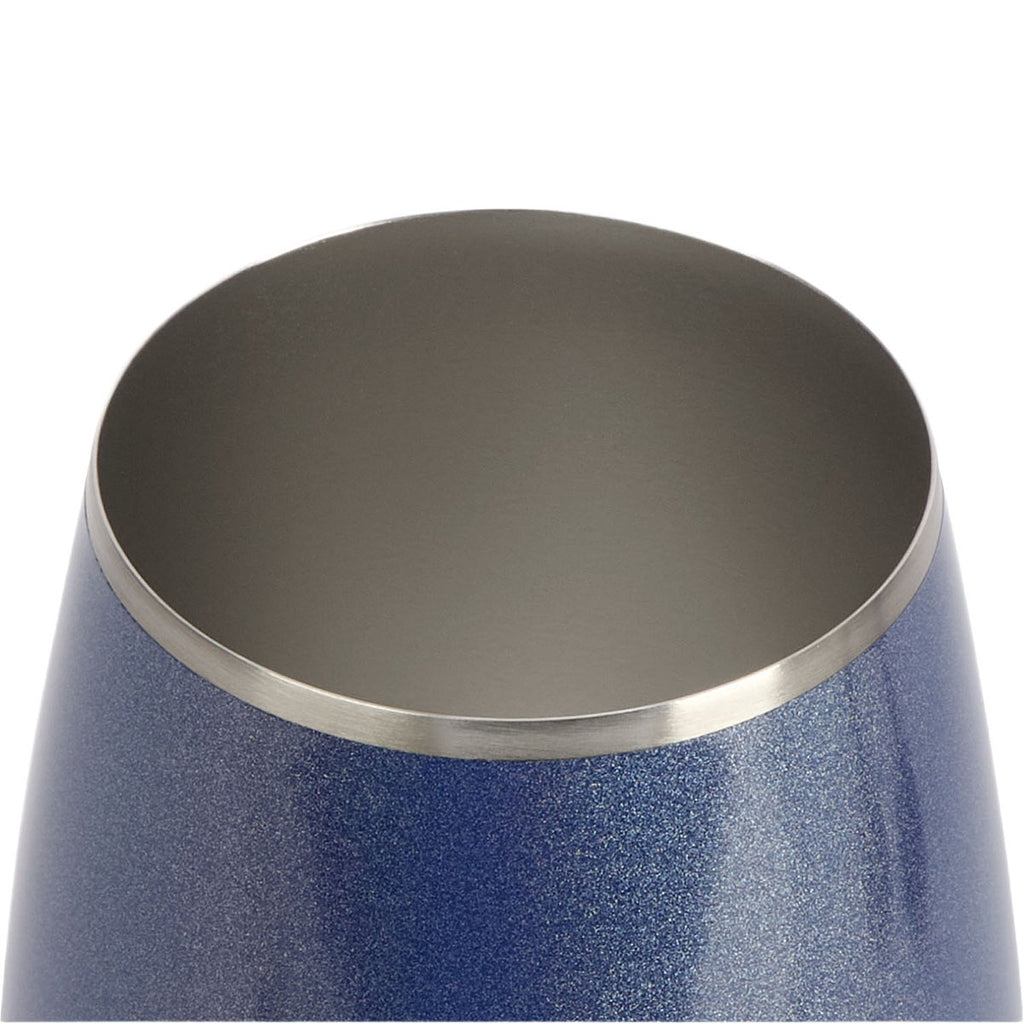 Snowfox Blue 12 oz. Insulated Stemmed Wine Glass