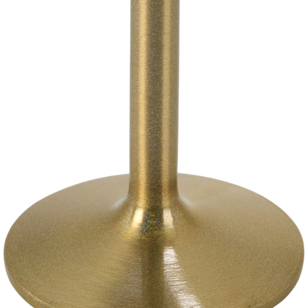 Snowfox Gold 8 oz. Double Wall Steel Stemmed Martini Glass