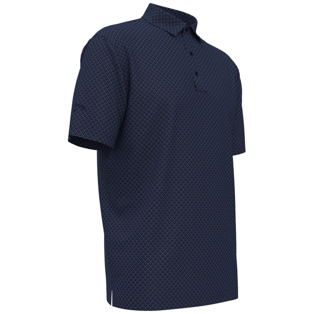 Callaway Men's Peacoat All Over Stitched Chevron Polo