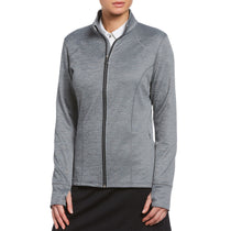 Callaway Women's Medium Grey Heather Stretch Performance Full-Zip Jacket