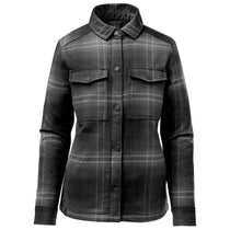 Stormtech Women's Carbon/Black Plaid Highland Sherpa Lined Plaid Jacket