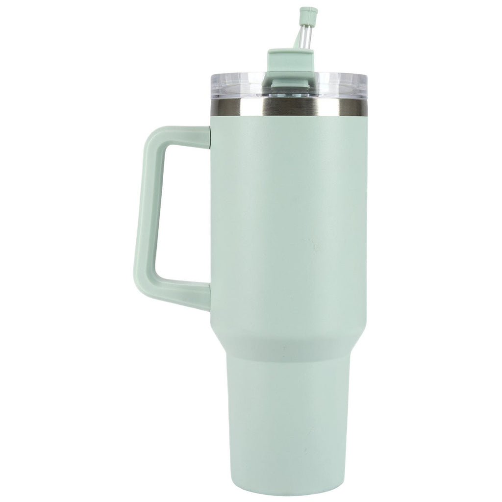Manna Light Green Atlas 40 oz. Double Wall Stainless Steel Travel Tumbler