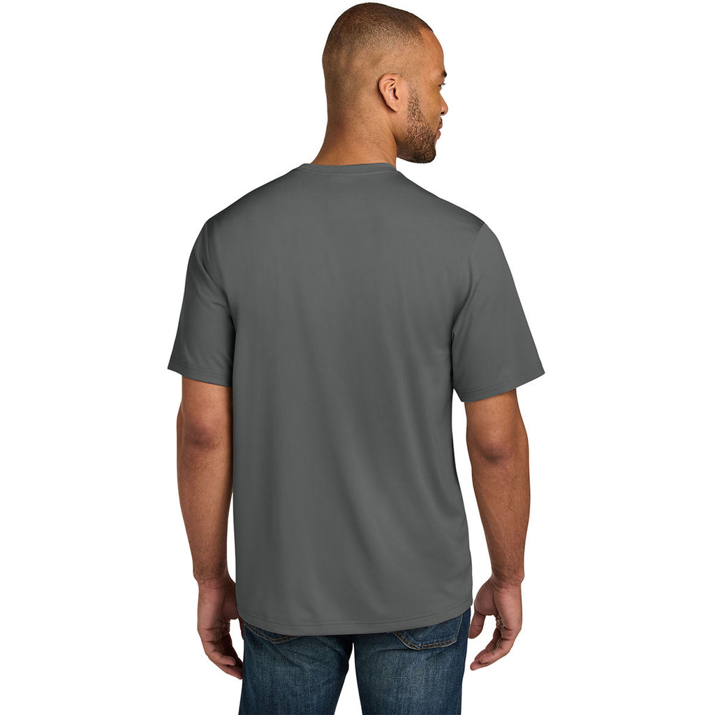 CornerStone Men's Metal Grey Workwear Pro Short Sleeve Pocket Tee