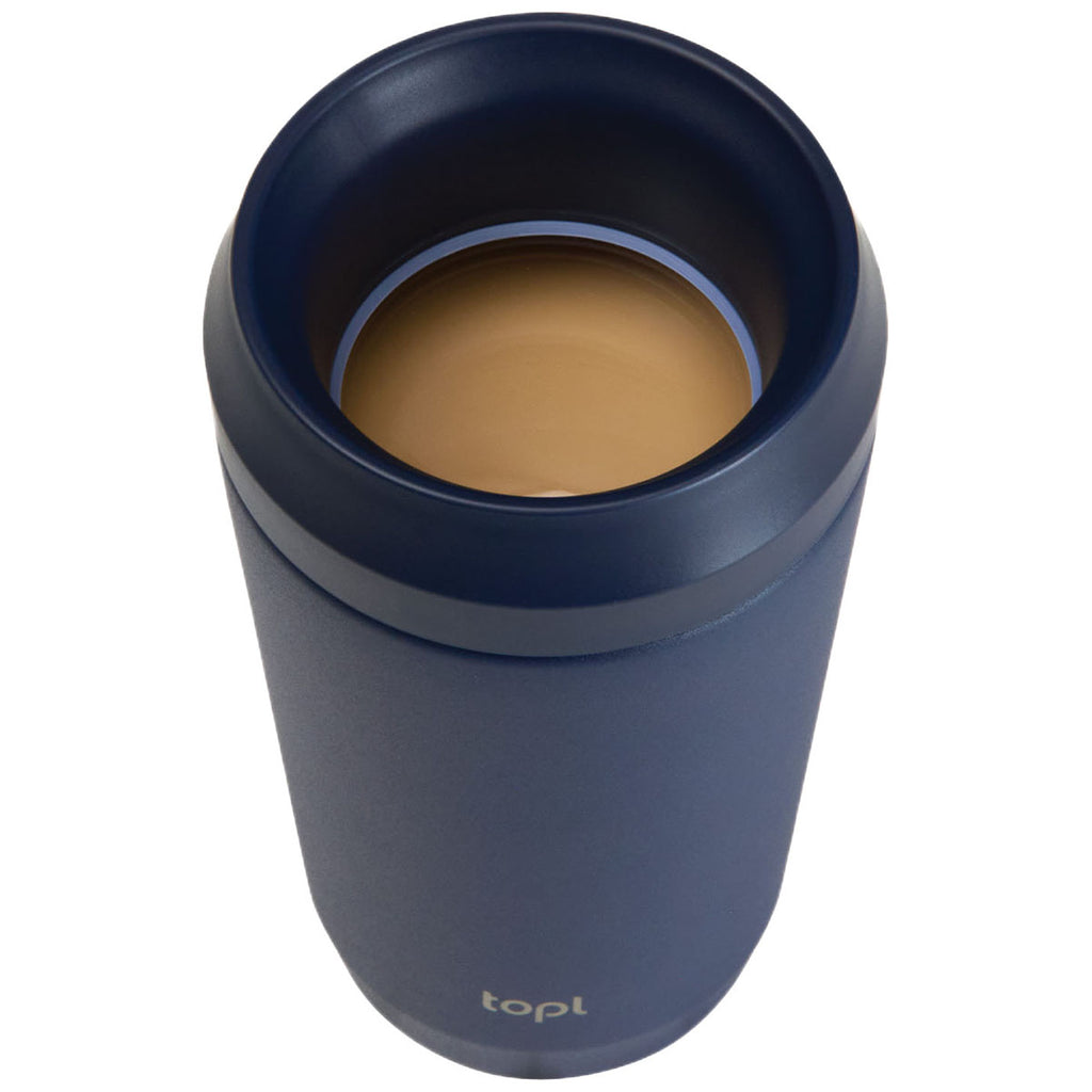 TOPL Navy 12 oz. Double Wall, Recycled Stainless Steel 360° Tumbler