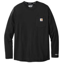 Carhartt Men's Black Force Long Sleeve Pocket T-Shirt