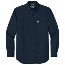 Carhartt Men's Navy Rugged Professional Series Long Sleeve Shirt