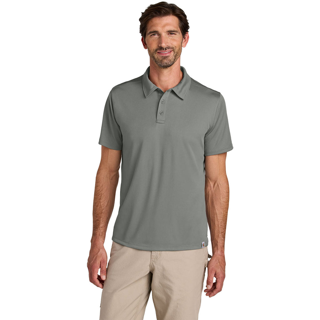 Carhartt Men's Asphalt Grey Force Sun Defender Polo