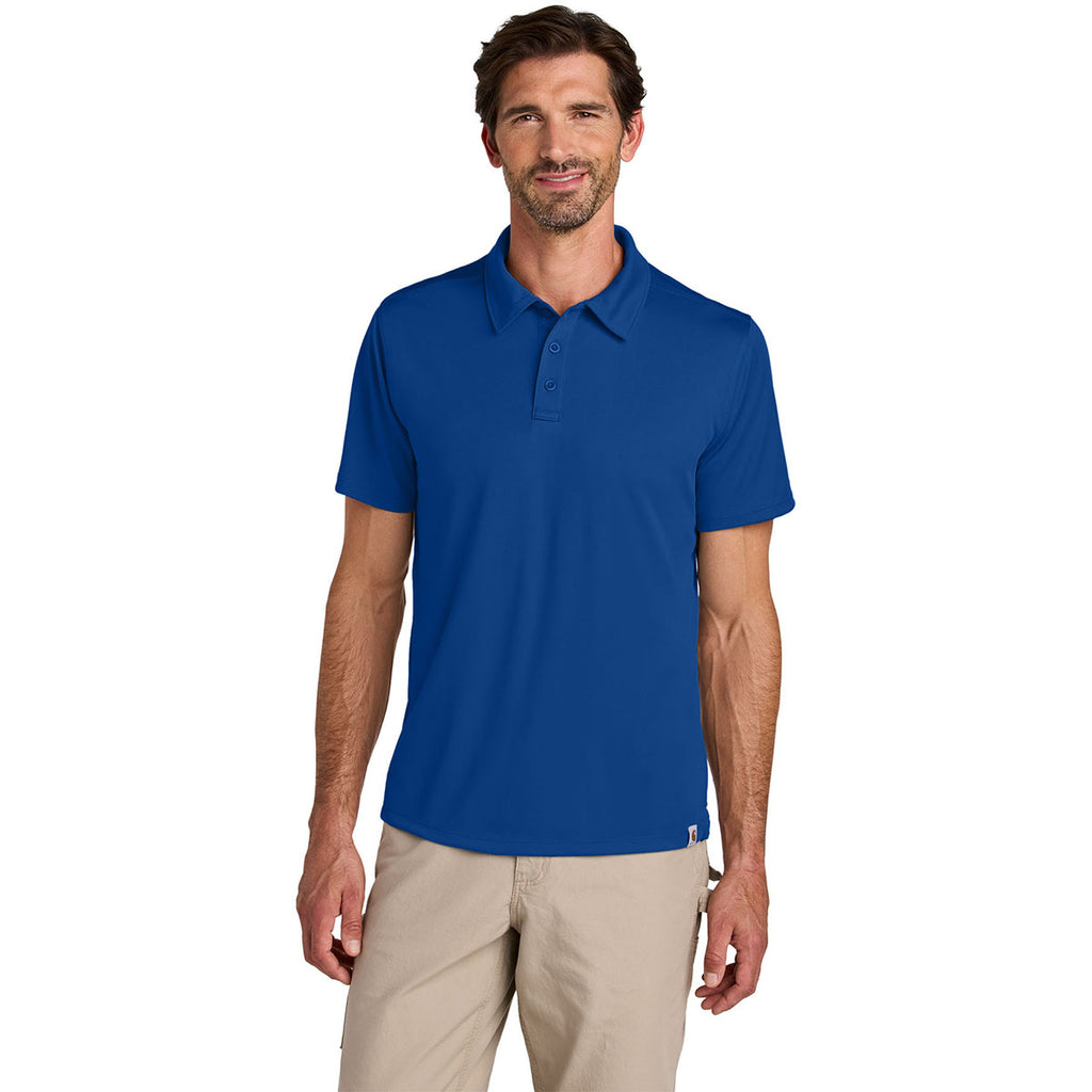 Carhartt Men's Royal Glass Blue Force Sun Defender Polo