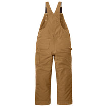 Carhartt Unisex Carhartt Brown Short Firm Duck Insulated Bib Overalls