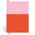 Papier Pink/Red Colorblock Lined Notebook