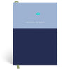 Papier Blue/Navy Colorblock Plain Notebook