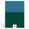 Papier Navy/Dark Green Colorblock Plain Notebook