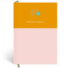 Papier Pink/Mustard Colorblock Plain Notebook