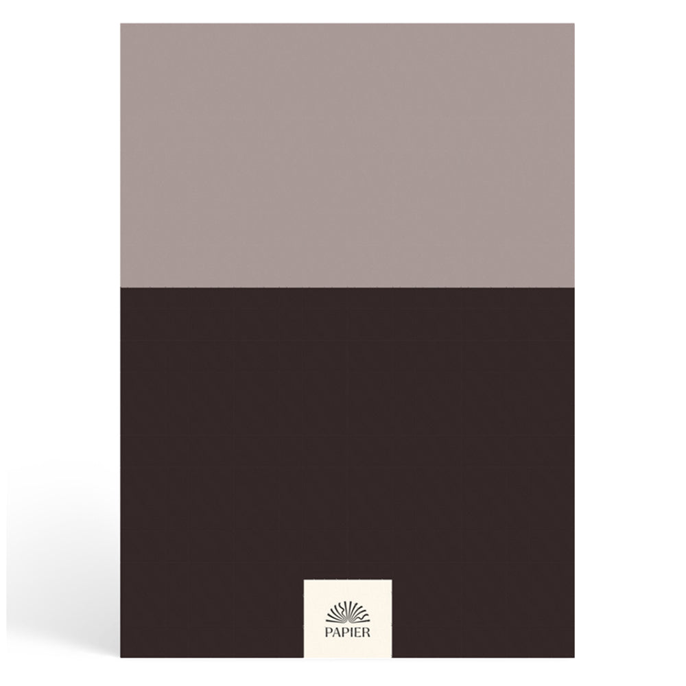 Papier Brown/Charcoal Colorblock Travel Journal