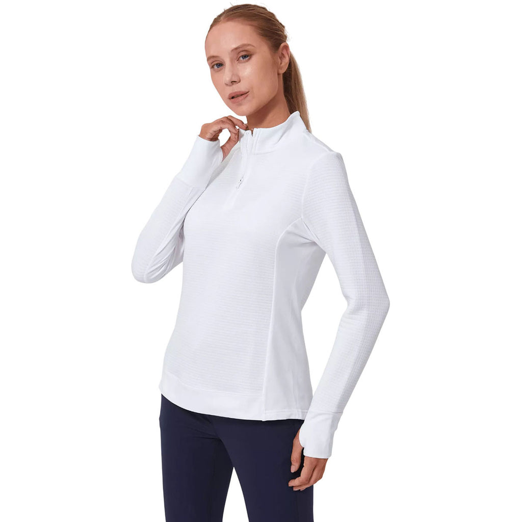 Levelwear Women's White Cushion Pullover