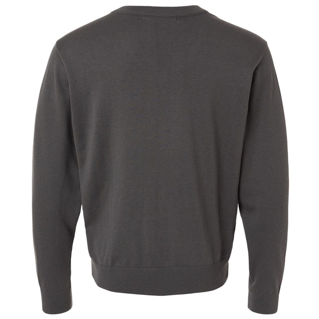 Devon & Jones Men's Graphite New Classics V-Neck Sweater