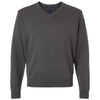 Devon & Jones Men's Graphite New Classics V-Neck Sweater