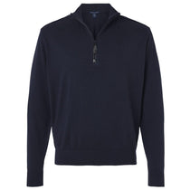 Devon & Jones Men's Navy New Classics Quarter-Zip Sweater