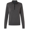 Devon & Jones Women's Graphite New Classics Quarter-Zip Sweater