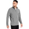 Devon & Jones Men's Graphite CrownLux Performance Fleece Full-Zip