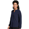 Devon & Jones Women's Navy Raleigh Half-Placket Knit Top