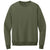 District Men's Military Green Perfect Weight Fleece Crew