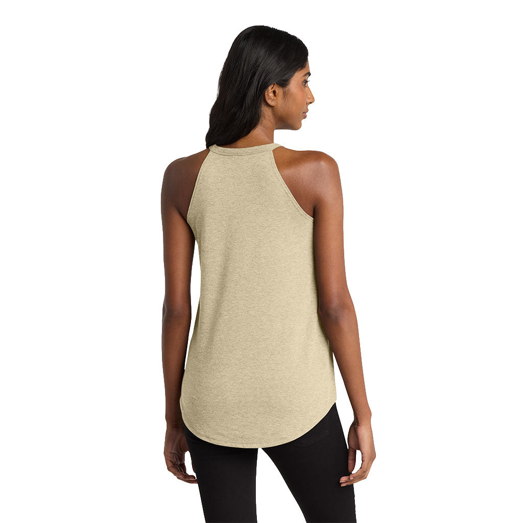 District Women's Desert Tan Heather Perfect Tri Rocker Tank